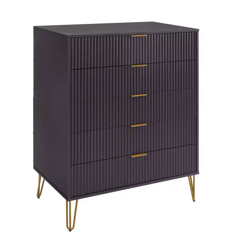 Manhattan Comfort Dumbo Set Comò a 5 Cassetti, Comò a 6 Cassetti e Comodino da 3 Pezzi
