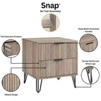Manhattan Comfort Dumbo Set Comò a 5 Cassetti, Comò a 6 Cassetti e Comodino da 3 Pezzi
