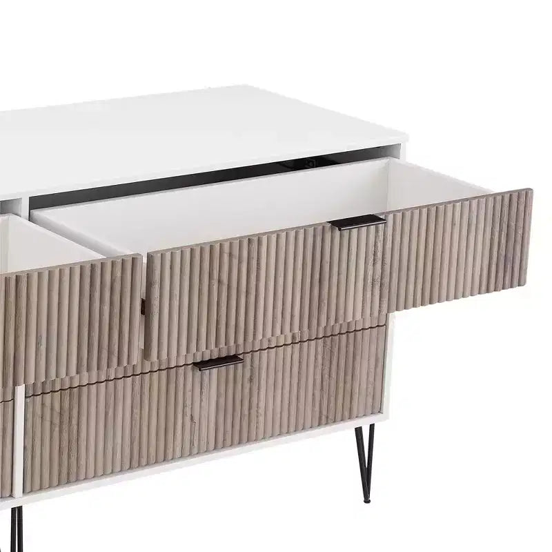 Manhattan Comfort Dumbo Set Comò a 5 Cassetti, Comò a 6 Cassetti e Comodino da 3 Pezzi