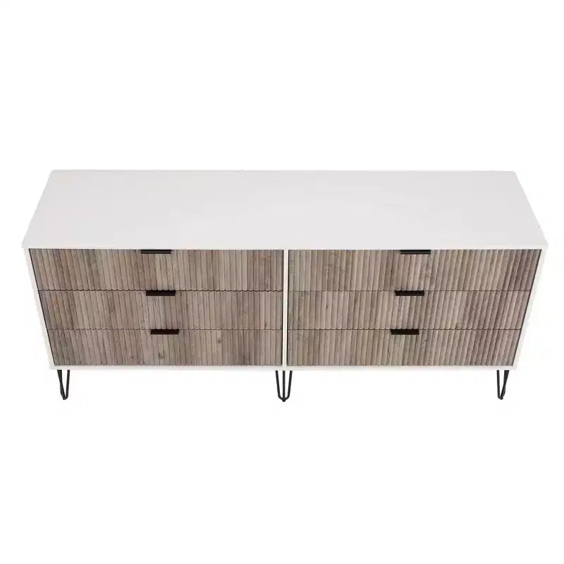 Manhattan Comfort Dumbo Set Comò a 5 Cassetti, Comò a 6 Cassetti e Comodino da 3 Pezzi