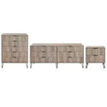 Manhattan Comfort Dumbo Set Comò a 5 Cassetti, Comò a 6 Cassetti e Comodino da 3 Pezzi