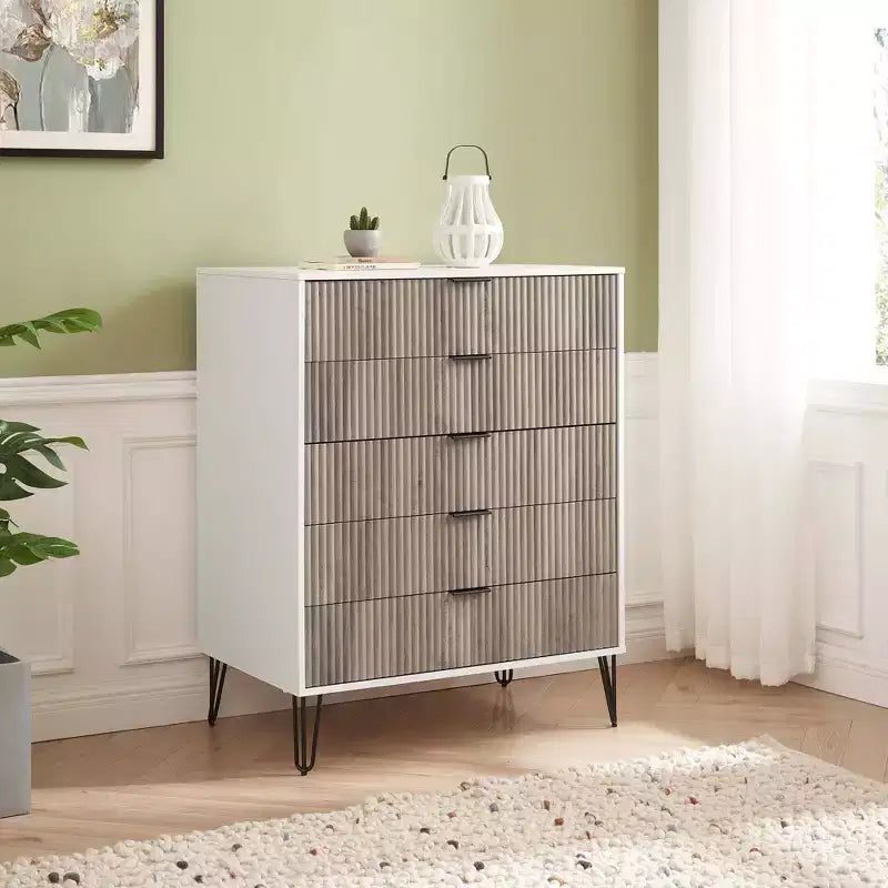 Manhattan Comfort Dumbo Cassettiera a 5 cassetti