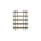 Mobile libreria Ashley Montia a 5 ripiani, design Signature, marrone chiaro