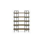 Mobile libreria Ashley Montia a 5 ripiani, design Signature, marrone chiaro