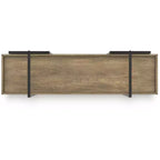 Mobile libreria Ashley Montia a 5 ripiani, design Signature, marrone chiaro