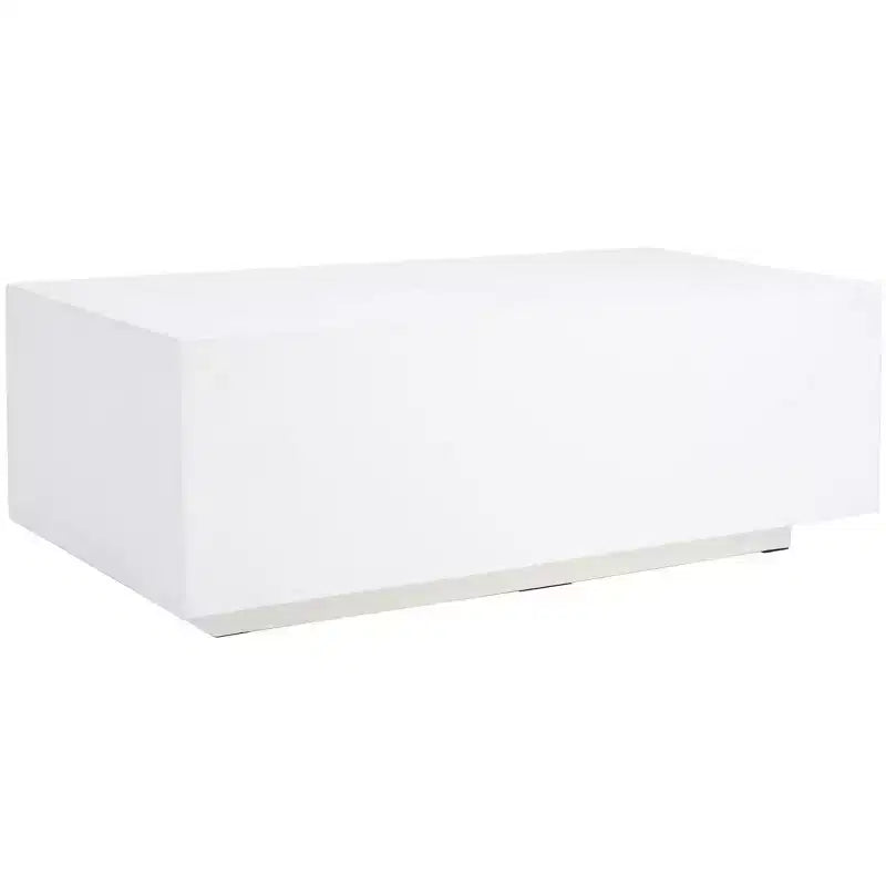 Tavolino da caffè Ezro Faux Concrete - Bianco - Safavieh