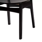 Set da pranzo di 5 pezzi Baxton Studio Linnet in legno e rattan, stile moderno di metà secolo