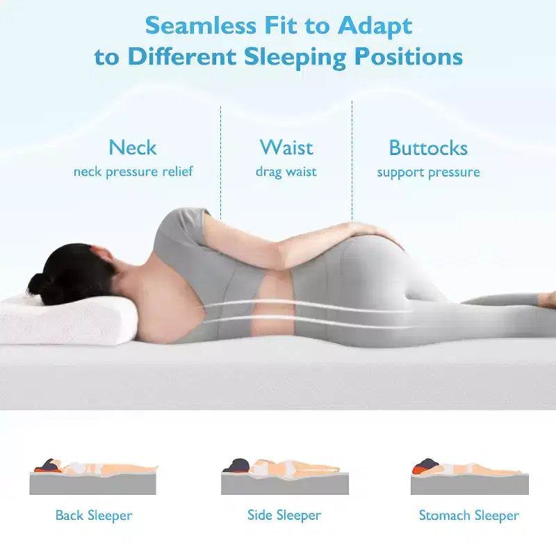 Materasso in memory foam FDW da 8 pollici con gel per un sonno fresco e un sollievo dalla pressione/Certificato CertiPUR-US/Materasso in scatola/Allevia la pressione