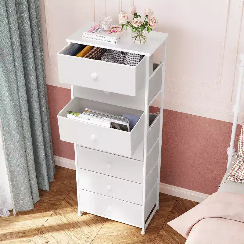 Crestlive Products Cassettiera Alta per Camera da Letto con 7 Cassetti in Tessuto, Armadio Contenitore per Camera da Letto
