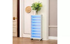 Lantine Scarpiera a 9 Ripiani, 30 Paia, con LED e Gambe in Legno Massello
