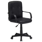 VECELO Home Office Desk Chair with Armrests, Mid Back Adjustable Height
