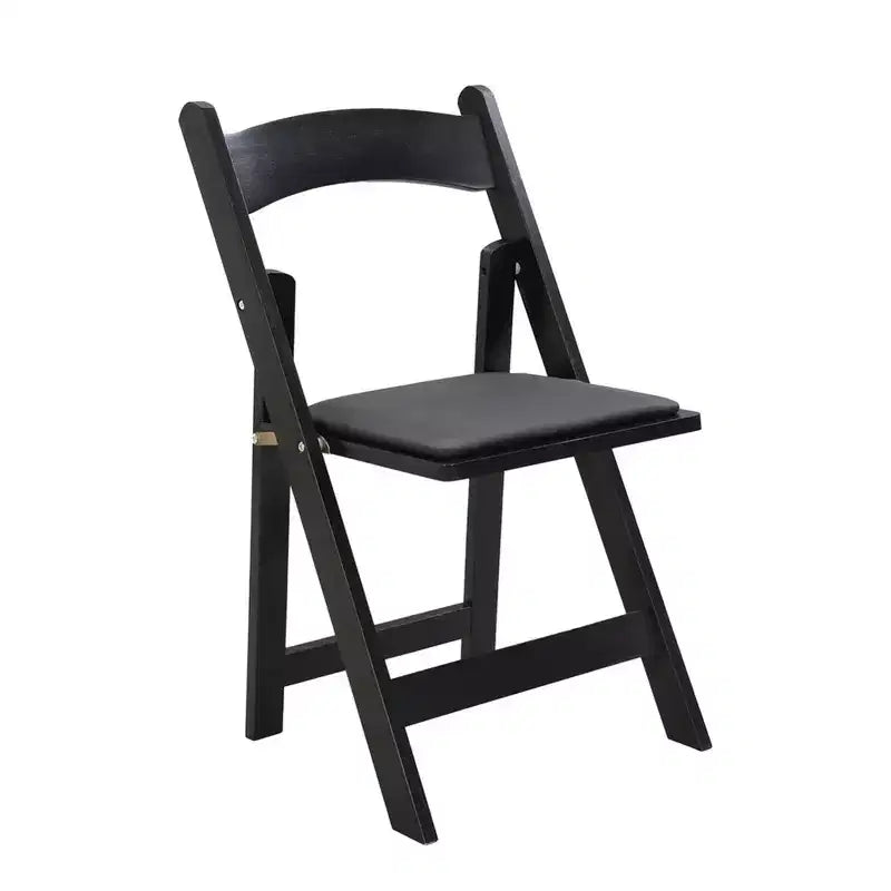 Set di 4 sedie pieghevoli imbottite, sedie da pranzo pieghevoli con seduta imbottita, sedie accentate portatili in legno per sala da pranzo, ristorante, ufficio, eventi
