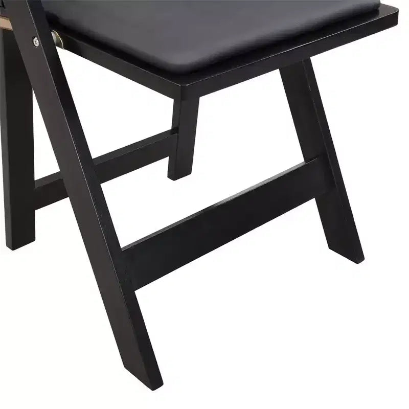Set di 4 sedie pieghevoli imbottite, sedie da pranzo pieghevoli con seduta imbottita, sedie accentate portatili in legno per sala da pranzo, ristorante, ufficio, eventi