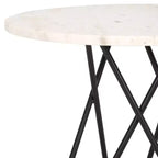 Tavolino Cade Marble - ACC3713A - Marmo Bianco/Nero - Safavieh