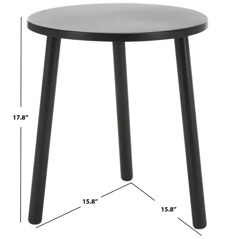 Ivitrio Tavolino d'Appoggio Rotondo - ACC4619A - Nero - Safavieh
