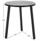 Ivitrio Tavolino d'Appoggio Rotondo - ACC4619A - Nero - Safavieh