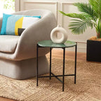 Tavolino Rotondo Evrynne - ACC4608A - Marmo Verde/Nero - Safavieh