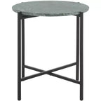 Tavolino Rotondo Evrynne - ACC4608A - Marmo Verde/Nero - Safavieh