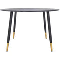 Kamala Round Dining Table - DTB5807A - Black/Gold - Safavieh