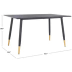 Tavolo da pranzo Acre - DTB5800A - Nero/Oro - Safavieh