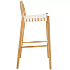 Sgabello da bar Rhyan - BST1204A - Bianco/Naturale - Safavieh