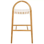 Sgabello da bar Rhyan - BST1204A - Bianco/Naturale - Safavieh
