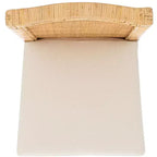 Sgabello da bancone Tojo con cuscino - BST6502 - Bianco/Naturale - Safavieh
