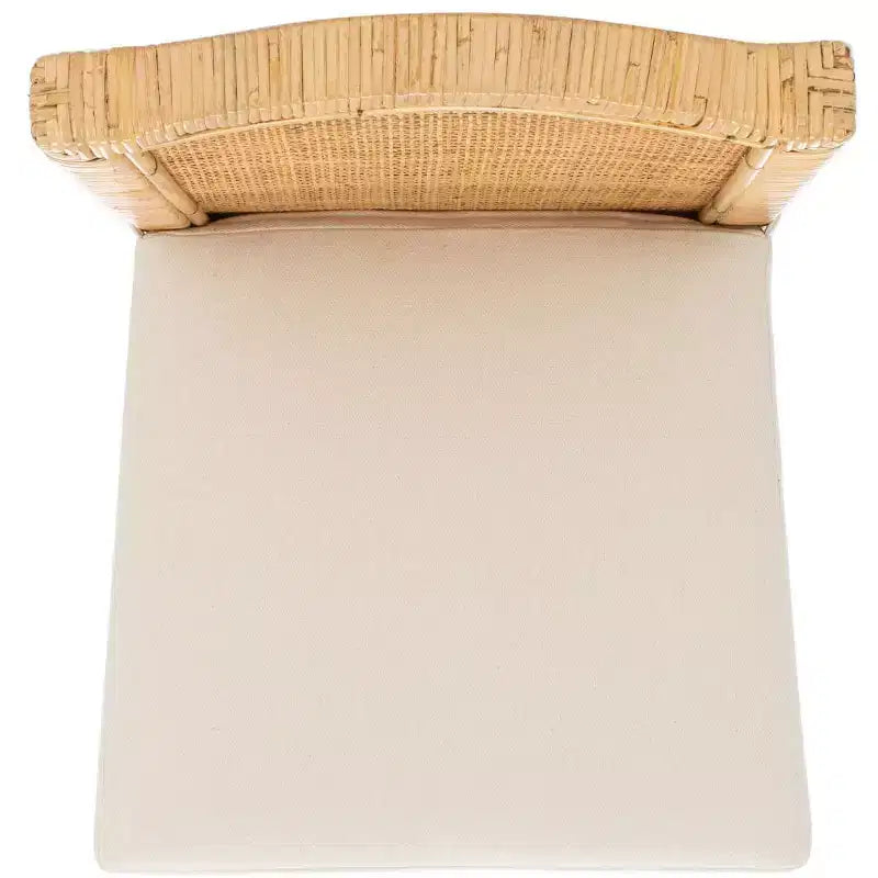 Sgabello da bancone Tojo con cuscino - BST6502 - Bianco/Naturale - Safavieh