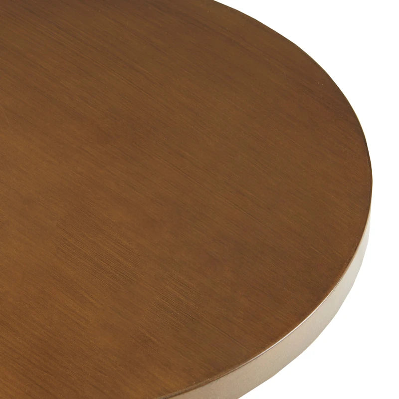 Tavolino Piedistallo in Filo Metallico Color Bronzo, 76 cm