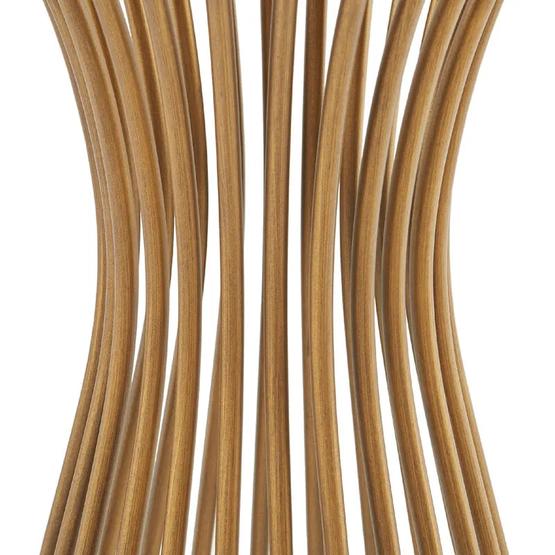 Tavolino Piedistallo in Filo Metallico Color Bronzo, 76 cm