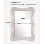 Specchio rettangolare ondulato Whitehaven di Uttermost