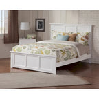 Madison Queen Foundation Bed Frame with Matching Footboard in White