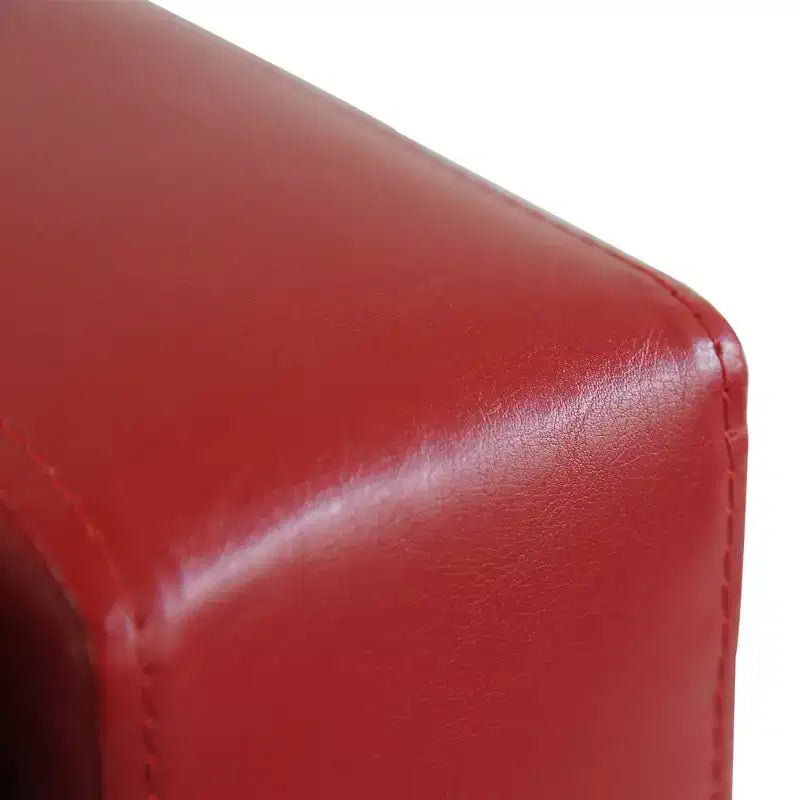 HOMCOM 51 Pouf Contenitore Rettangolare in Similpelle Trapuntata