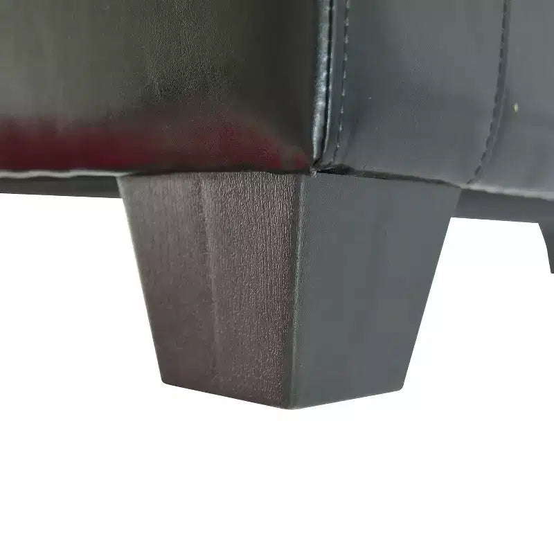 HOMCOM 51 Pouf Contenitore Rettangolare in Similpelle Trapuntata
