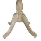 Tavolo da pranzo rotondo con piedistallo sbiancato/legno naturale, 4 posti