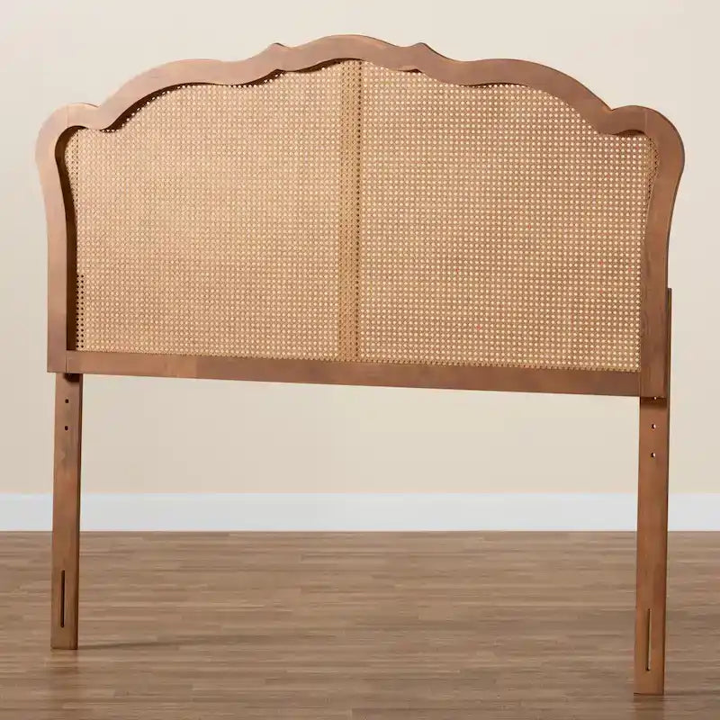 Testiera in Rattan Noce Cenere – King/Queen, 1–2 persone