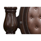 Letto a Baldacchino Noce e Marrone – King / Queen, 2 Posti