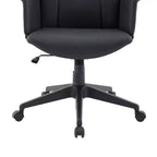 LeisureMod Aiaria Sedia da ufficio ergonomica in pelle con schienale alto Altezza regolabile, girevole e inclinabile, braccioli, sedia da scrivania moderna per ufficio domestico
