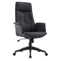 LeisureMod Aiaria Ergonomic Leather High-Back Office Chair  Adjustable Height, Swivel & Tilt, Armrests, Modern Desk Chair for Home Office
