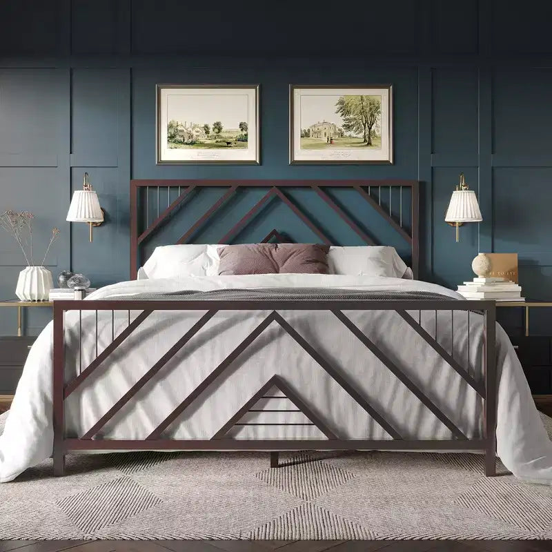ChaletPosh Letto a piattaforma in metallo