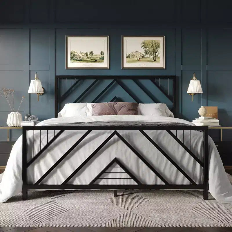 ChaletPosh Letto a piattaforma in metallo