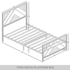 ChaletPosh Letto a piattaforma in metallo