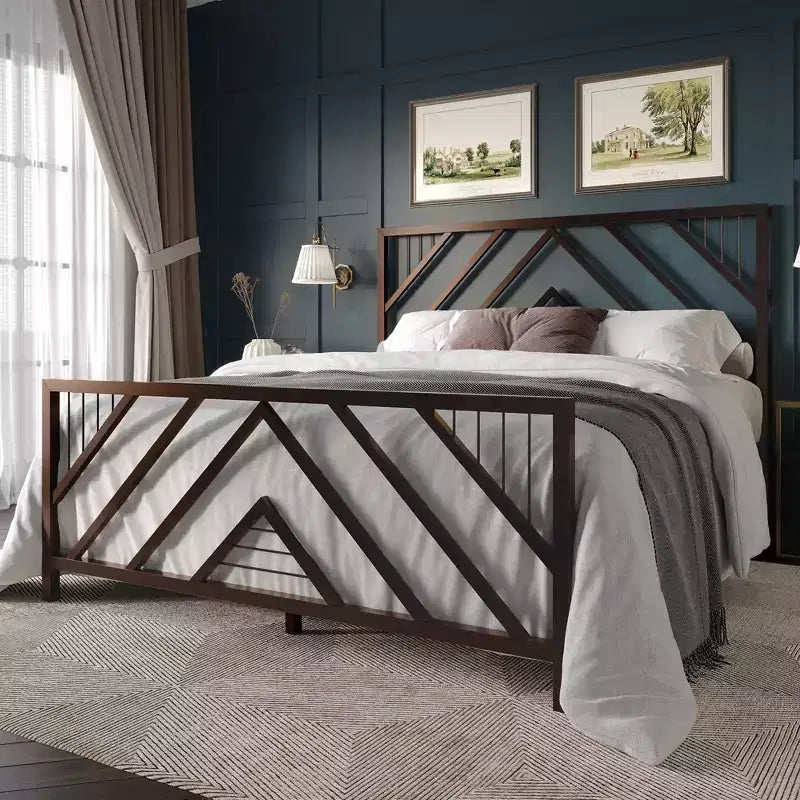 ChaletPosh Letto a piattaforma in metallo