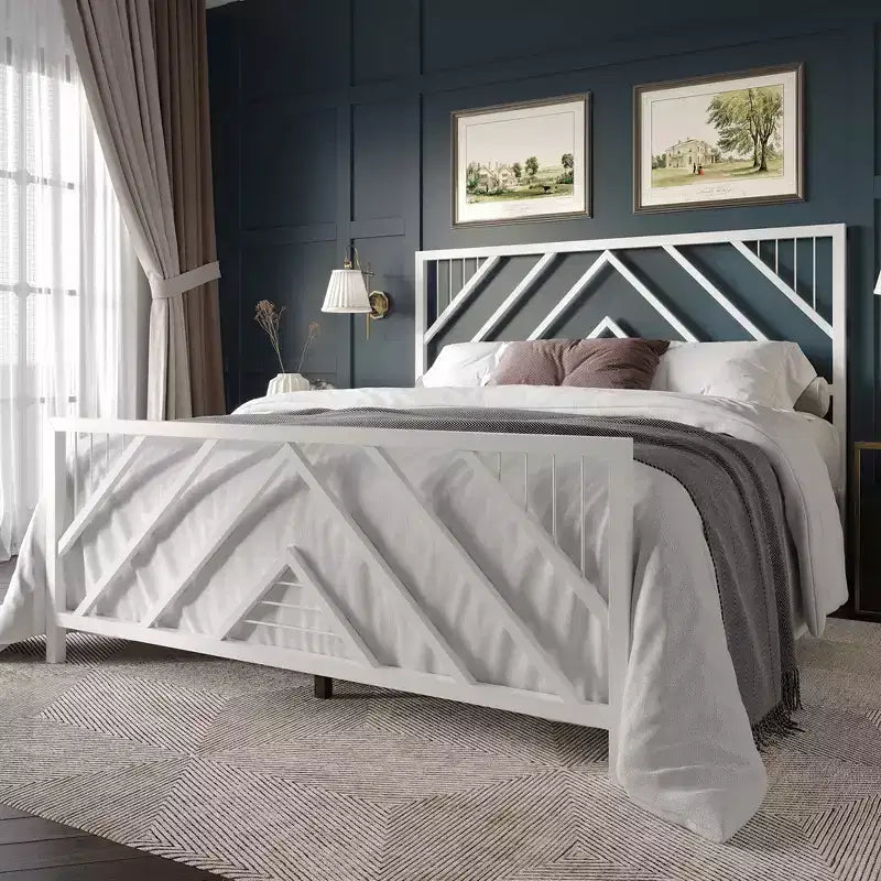ChaletPosh Letto a piattaforma in metallo