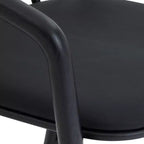 Sgabello da bar Armen Living Echo in legno e similpelle