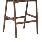 Sgabello da bar Armen Living Echo in legno e similpelle