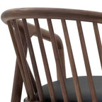 Sgabello da bar Armen Living Echo in legno e similpelle