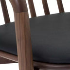 Sgabello da bar Armen Living Echo in legno e similpelle