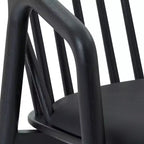 Sgabello da bar Armen Living Echo in legno e similpelle