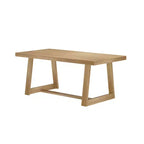 Tavolo da pranzo Plank+Beam 72 per 6 persone, in legno massello, stile classico rustico